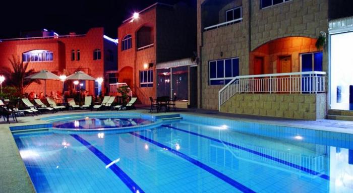 pool side of verona resort sharjah